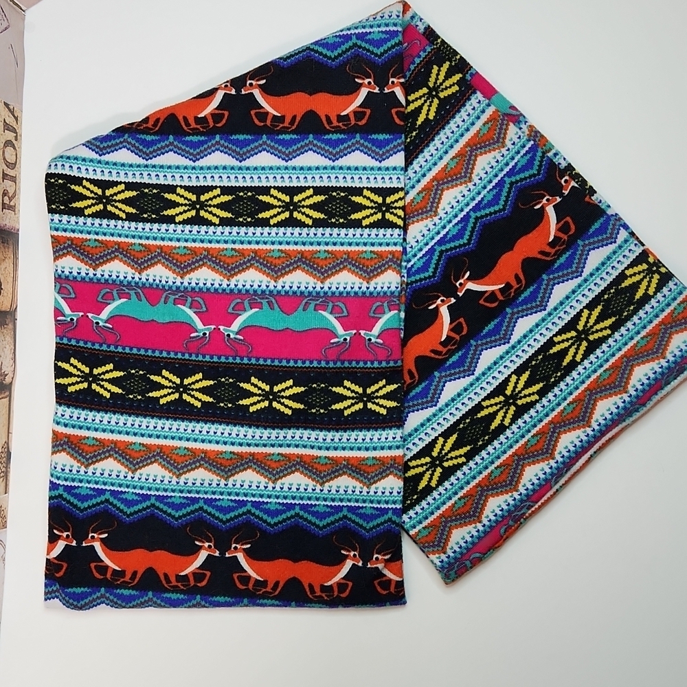 Infinity Scarf Antelope Safari Patterns